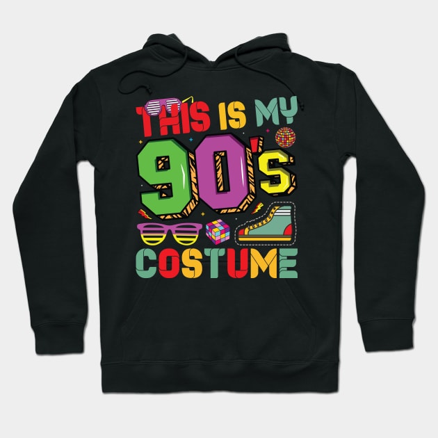 This Is My 90s Costume 1990s Retro Vintage 90s Party Lovers Hoodie by Sowrav